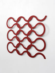 Knit Wall Sculpture — Pomegranate