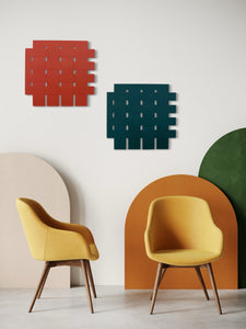 Weave Wall Sculpture— Cayenne