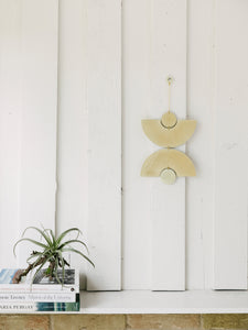 Double Arc Wall Hanging — Brass