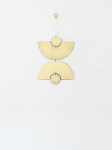 Double Arc Wall Hanging — Brass