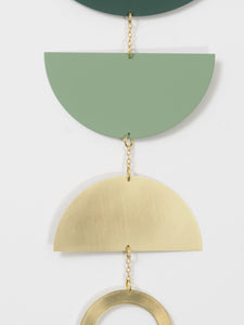 Frond Wall Hanging — Green / Brass