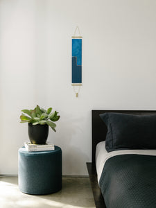 Inverse Wall Hanging —  Blue Patina / Brass