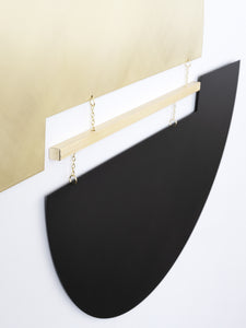 Meridian Wall Hanging — Black Patina / Brass