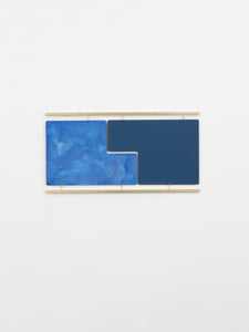 Obverse Wall Hanging — Blue Patina / Brass