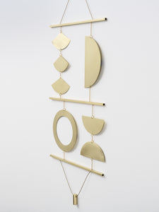 Quadrant Wall Hanging — Brass