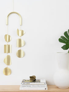 Polished Brass Wall Hangings and Mobiles
