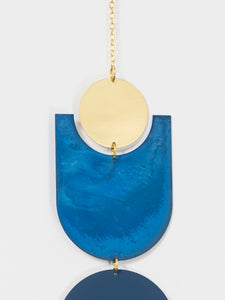 Reflect Wall Hanging — Blue Patina / Brass