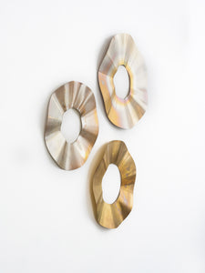 Ripple Wall Hangings — Annealed Brass
